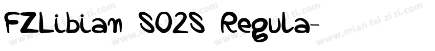 FZLibian S02S Regula字体转换
